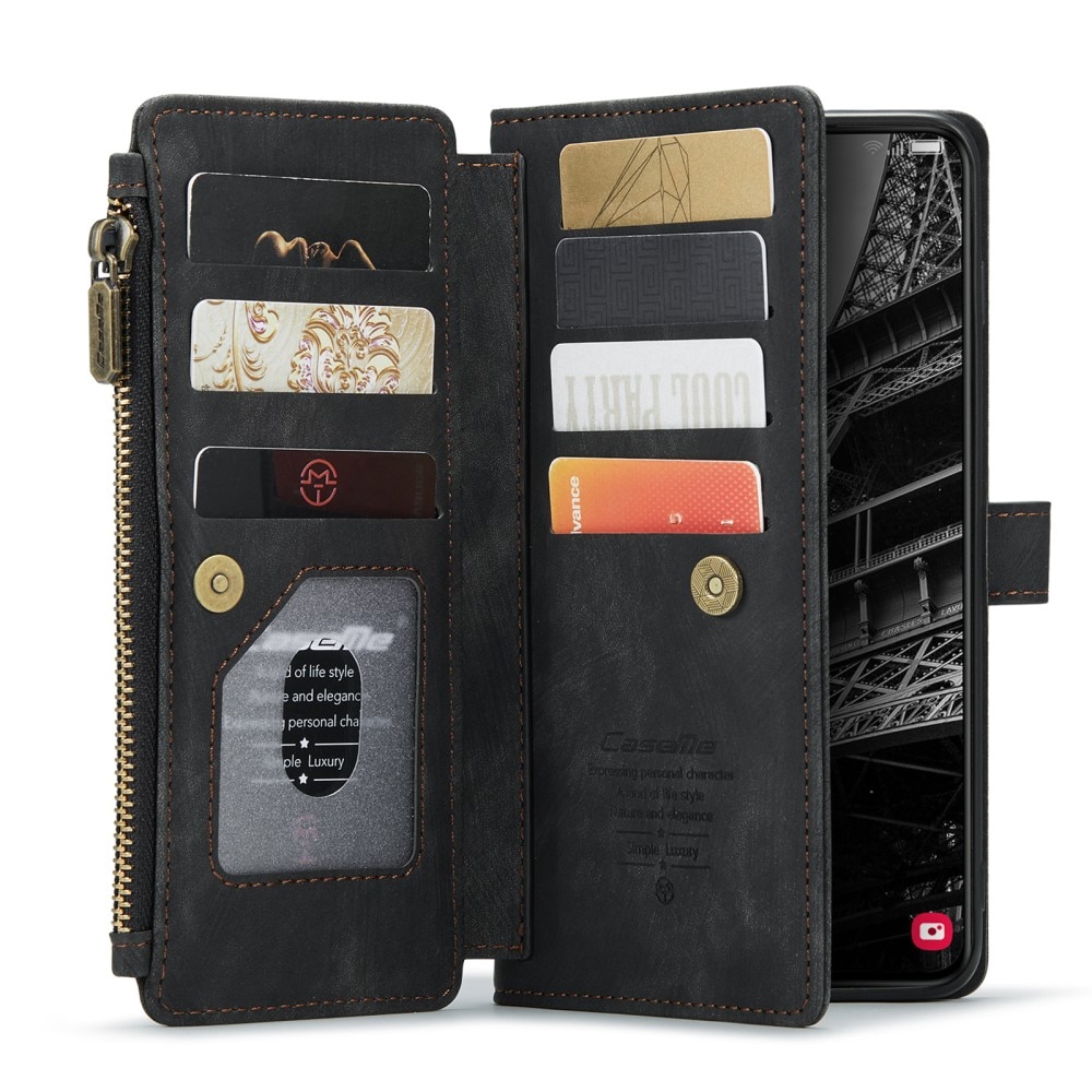 Bookcover hoesje Rits Samsung Galaxy S23 Plus zwart