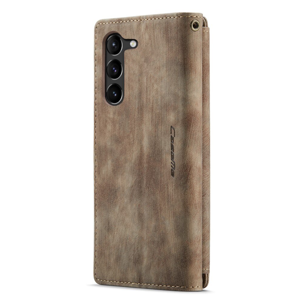 Bookcover hoesje Rits Samsung Galaxy S23 Plus Bruin