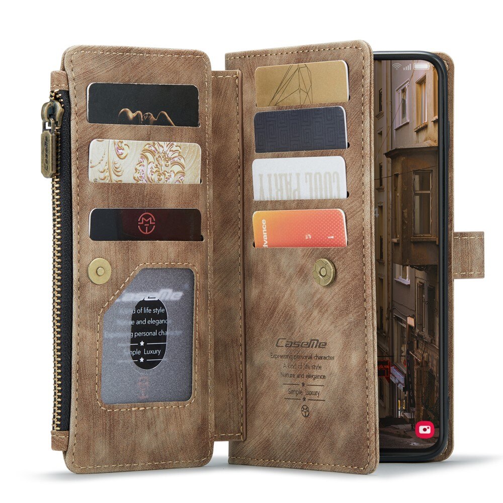 Bookcover hoesje Rits Samsung Galaxy S23 Plus Bruin