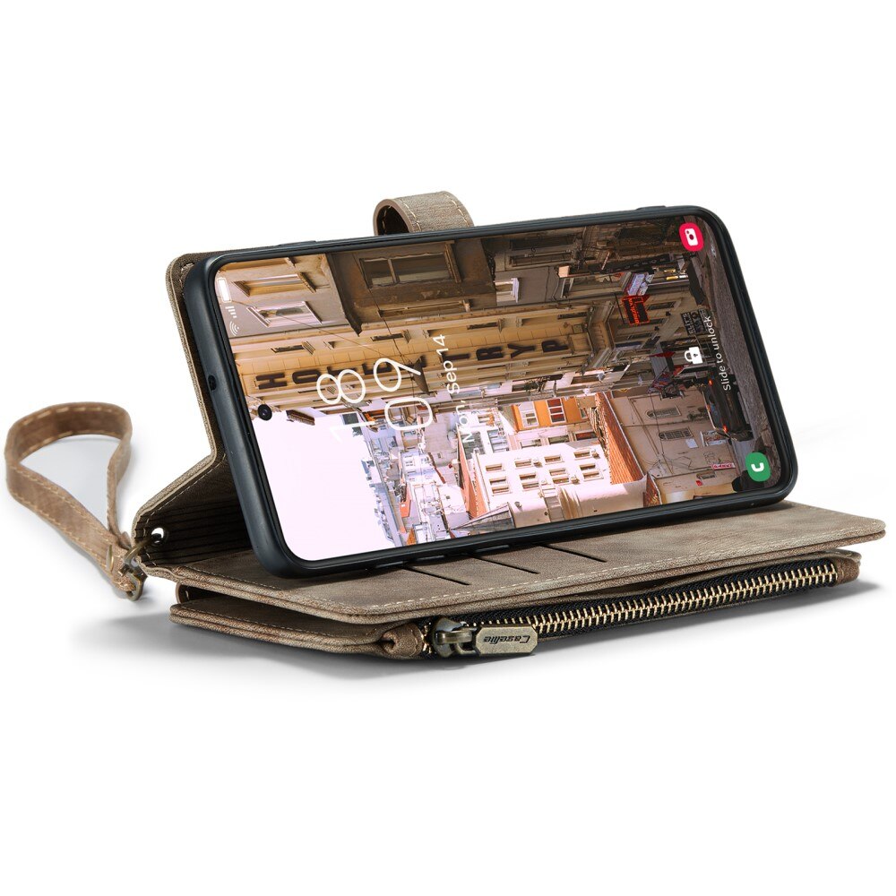 Bookcover hoesje Rits Samsung Galaxy S23 Plus Bruin