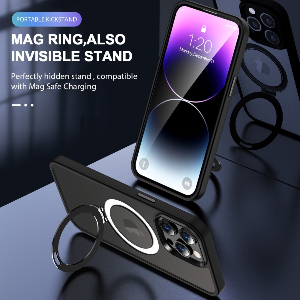 iPhone 13 Pro Hybridcase MagSafe Ring zwart