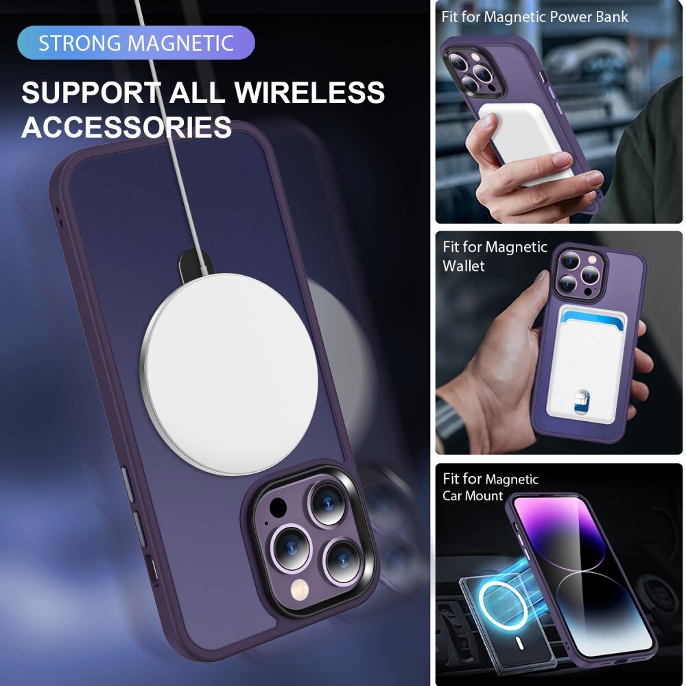 iPhone 13 Pro Hybridcase MagSafe Ring Paars