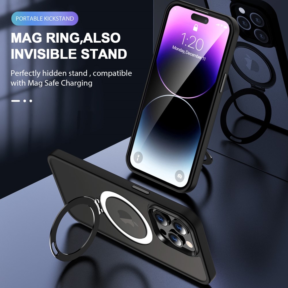 iPhone 14 Pro Max Hybridcase MagSafe Ring zwart