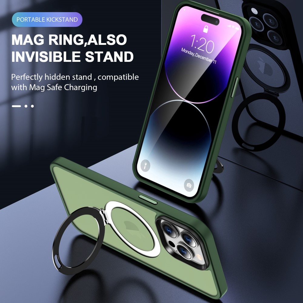 iPhone 14 Pro Max Hybridcase MagSafe Ring Groen