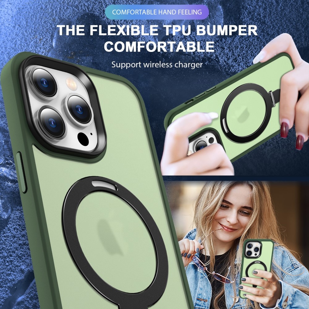 iPhone 14 Pro Max Hybridcase MagSafe Ring Groen