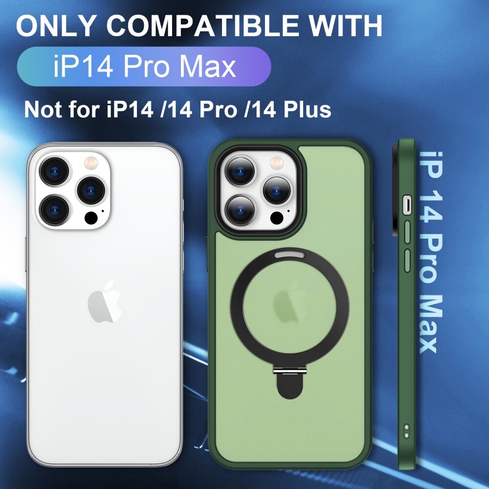 iPhone 14 Pro Max Hybridcase MagSafe Ring Groen