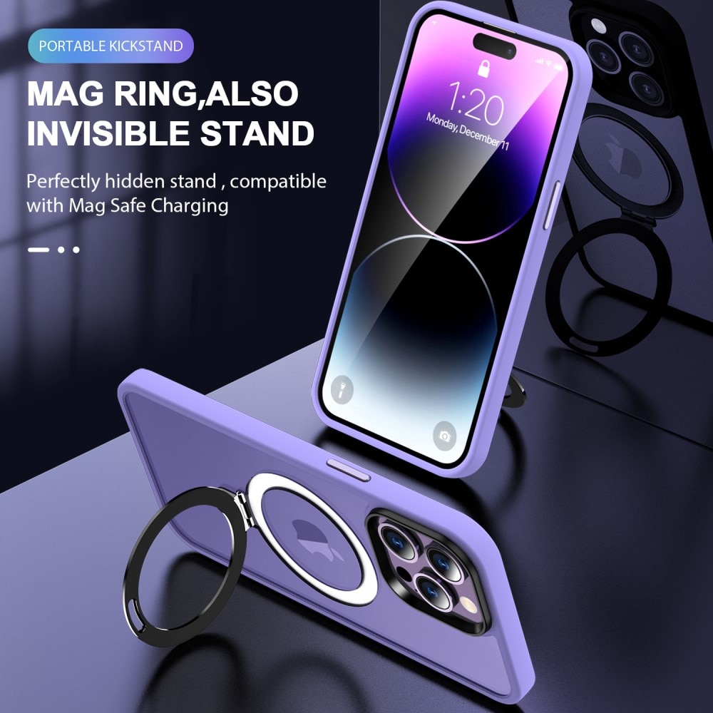 iPhone 14 Pro Max Hybridcase MagSafe Ring Paars