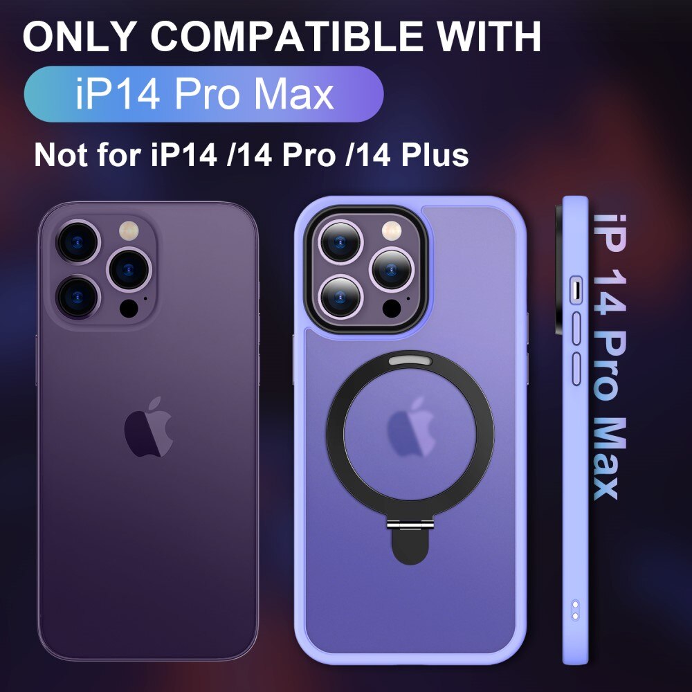 iPhone 14 Pro Max Hybridcase MagSafe Ring Paars