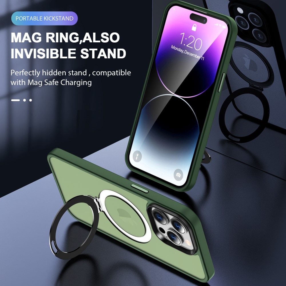 iPhone 14 Pro Hybridcase MagSafe Ring groen