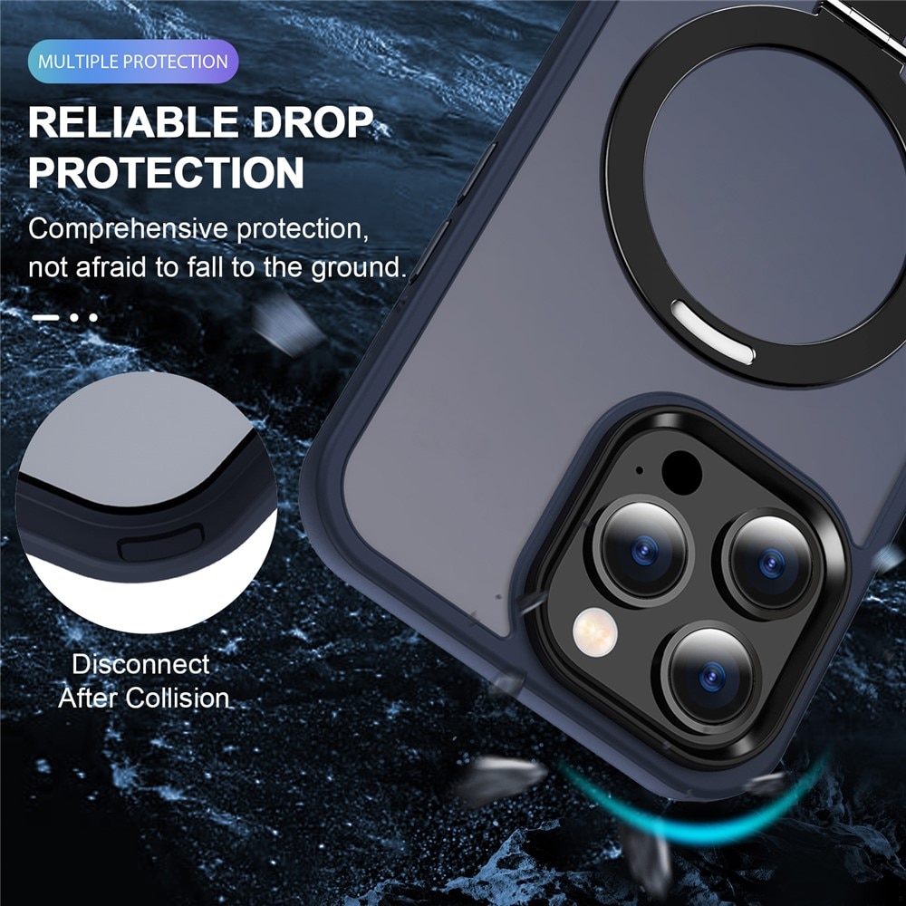 iPhone 15 Pro Max Hybridcase Magnetic Ring Blauw