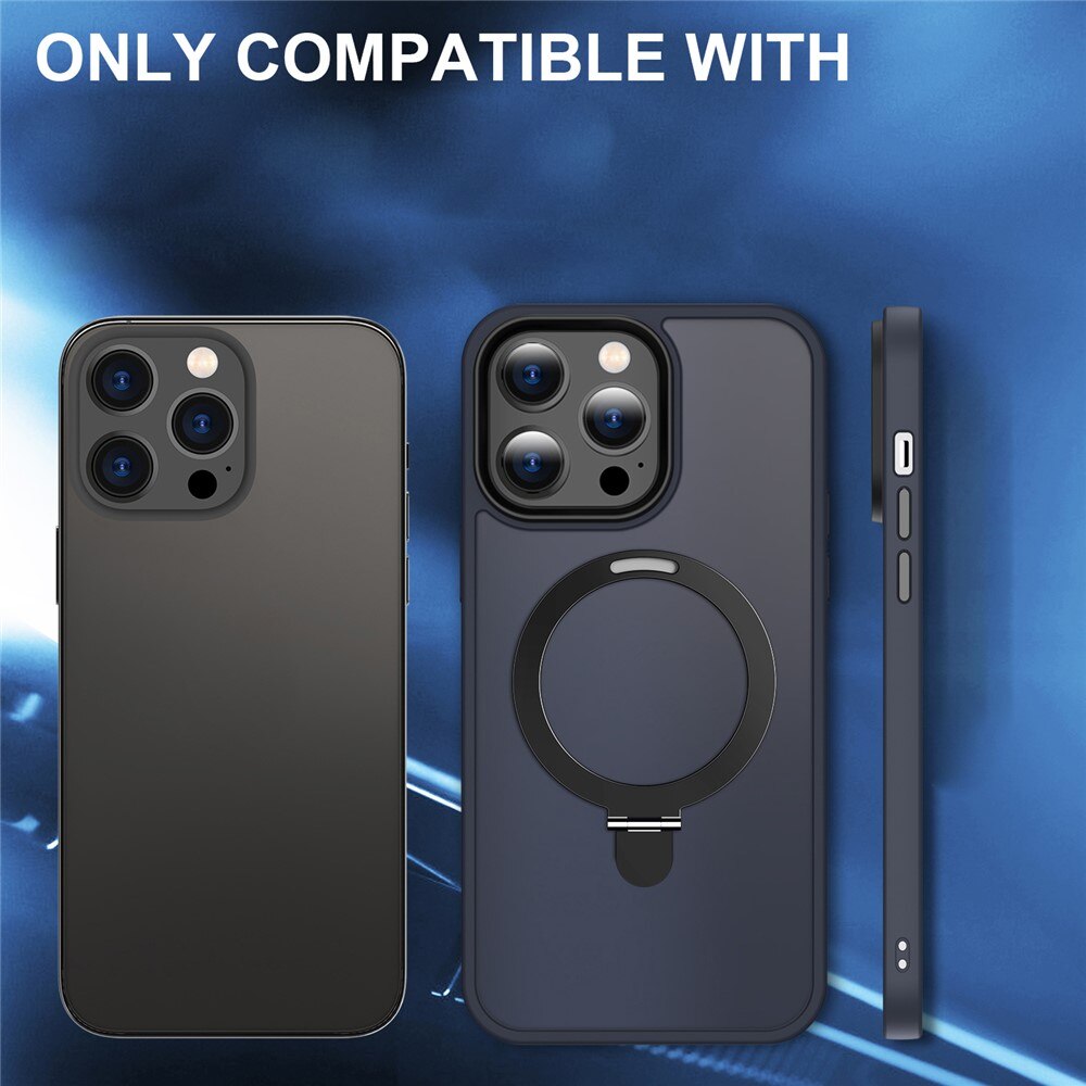 iPhone 15 Pro Max Hybridcase Magnetic Ring Blauw