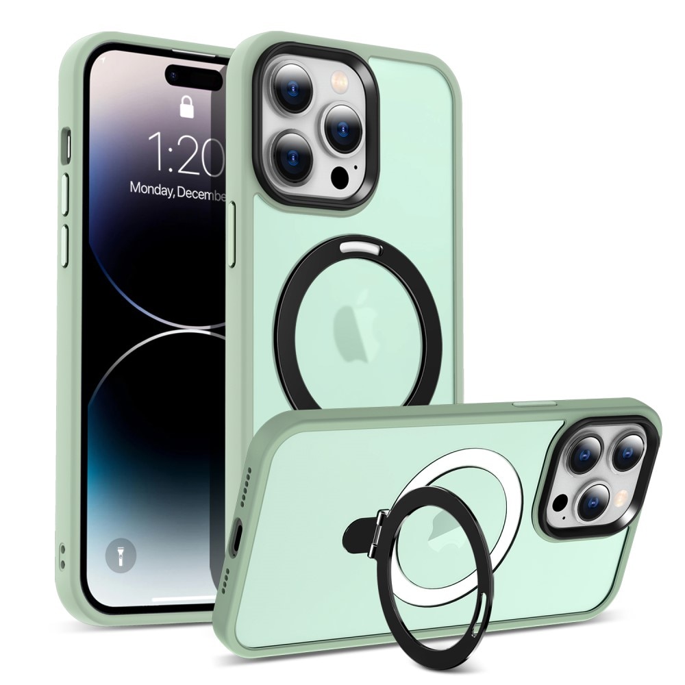 iPhone 15 Pro Hybridcase MagSafe Ring licht groen