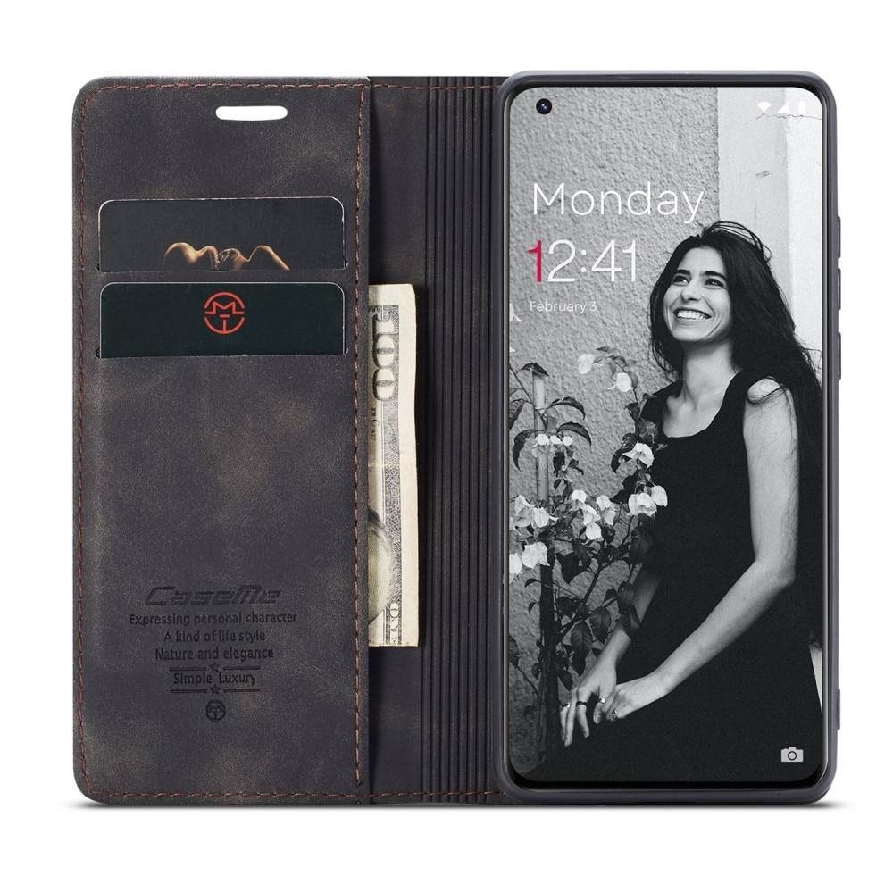 Slim Bookcover hoesje OnePlus 11 zwart
