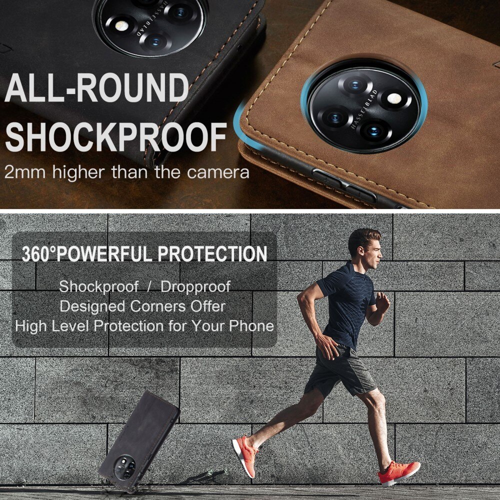 Slim Bookcover Hoesje  OnePlus 11 Zwart