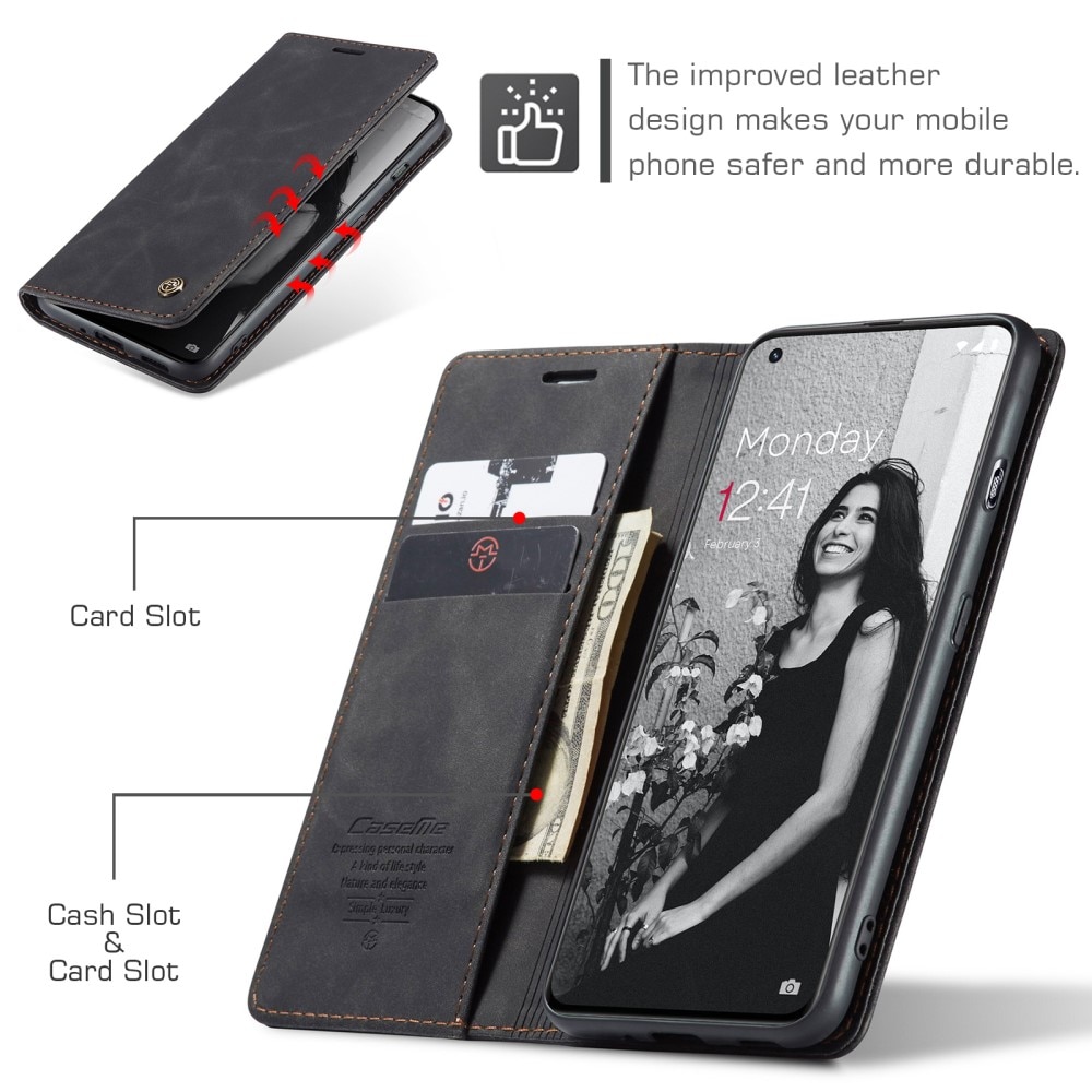 Slim Bookcover hoesje OnePlus 11 zwart