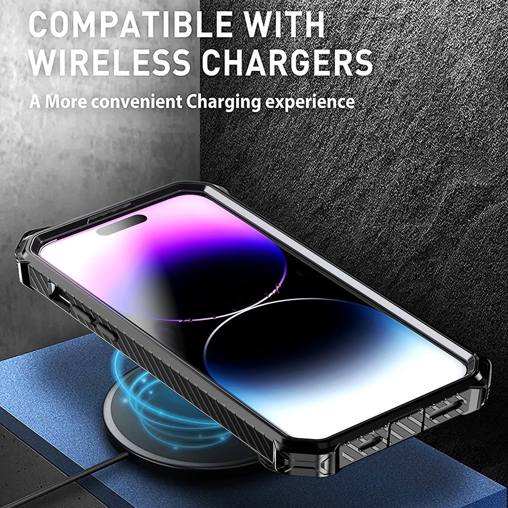iPhone 14 Pro Max Hybridcase Tech MagSafe Ring zwart