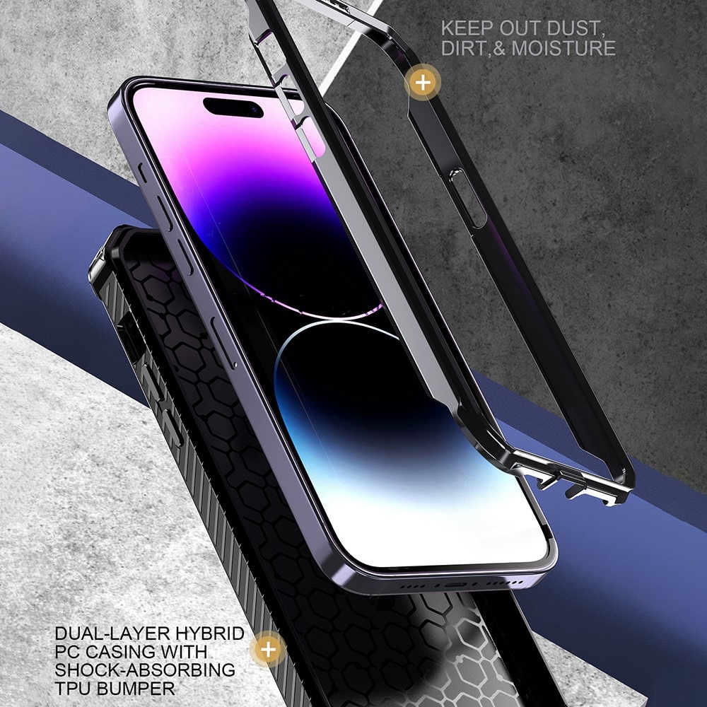 iPhone 13 Pro Hybridcase Tech MagSafe Ring zwart