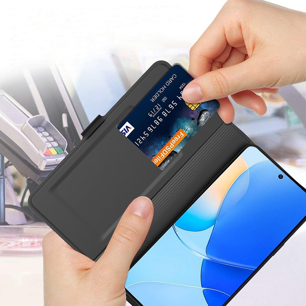 Slim Card Wallet Huawei P60/P60 Pro zwart