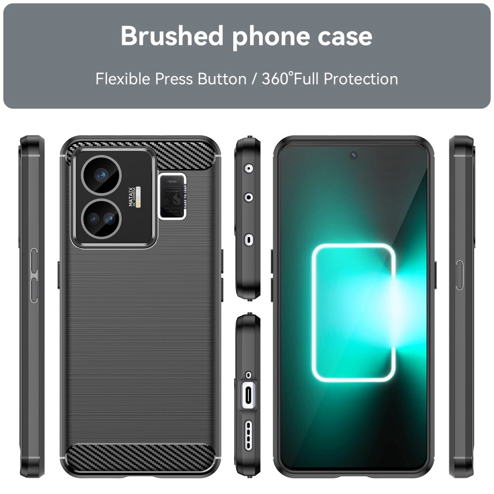 Hoesje TPU Brushed Realme GT3 zwart