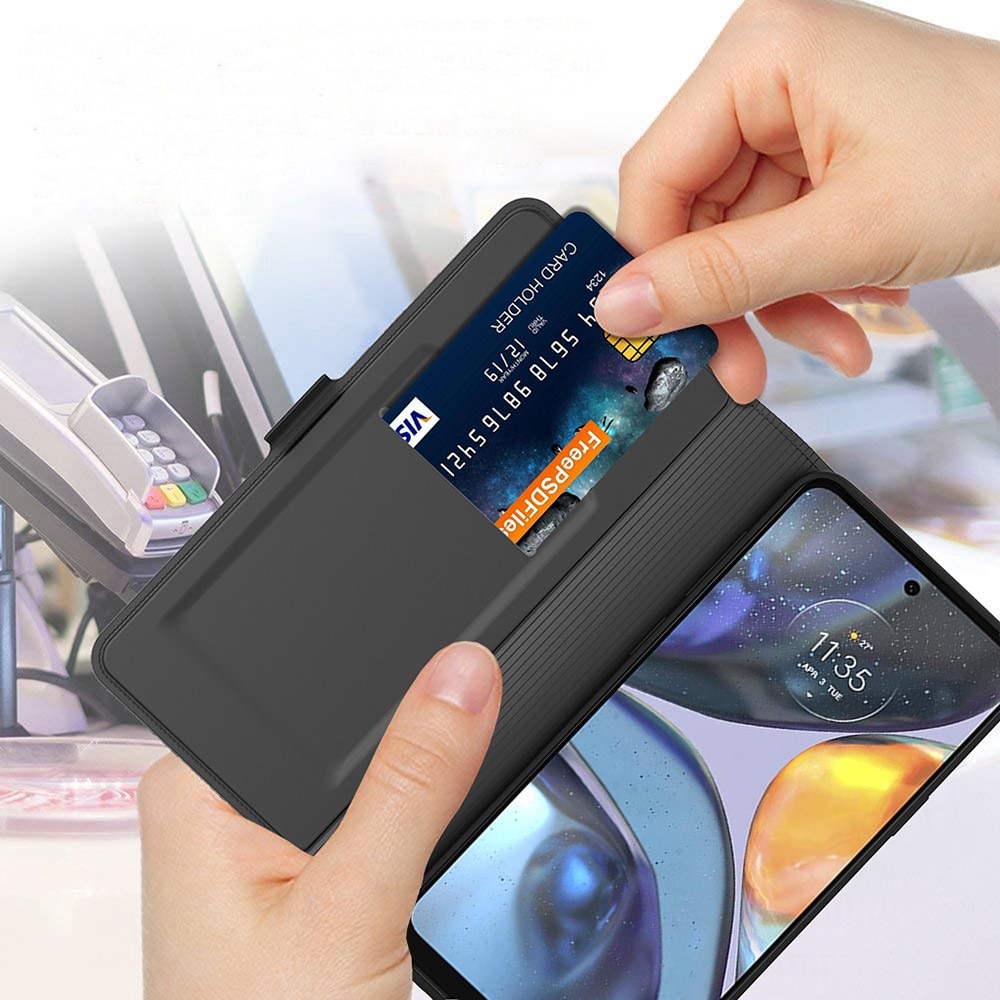 Slim Card Wallet Motorola Edge 40 Pro zwart