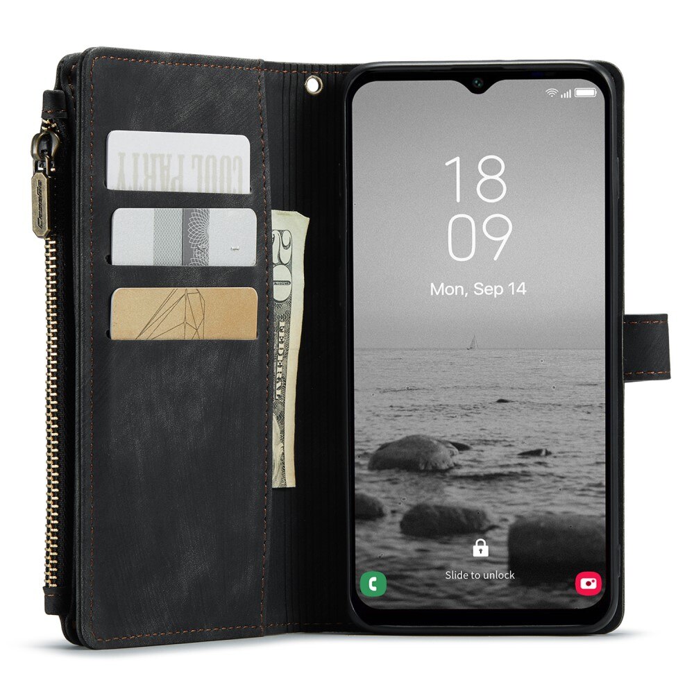 Bookcover hoesje Rits Samsung Galaxy A24 zwart