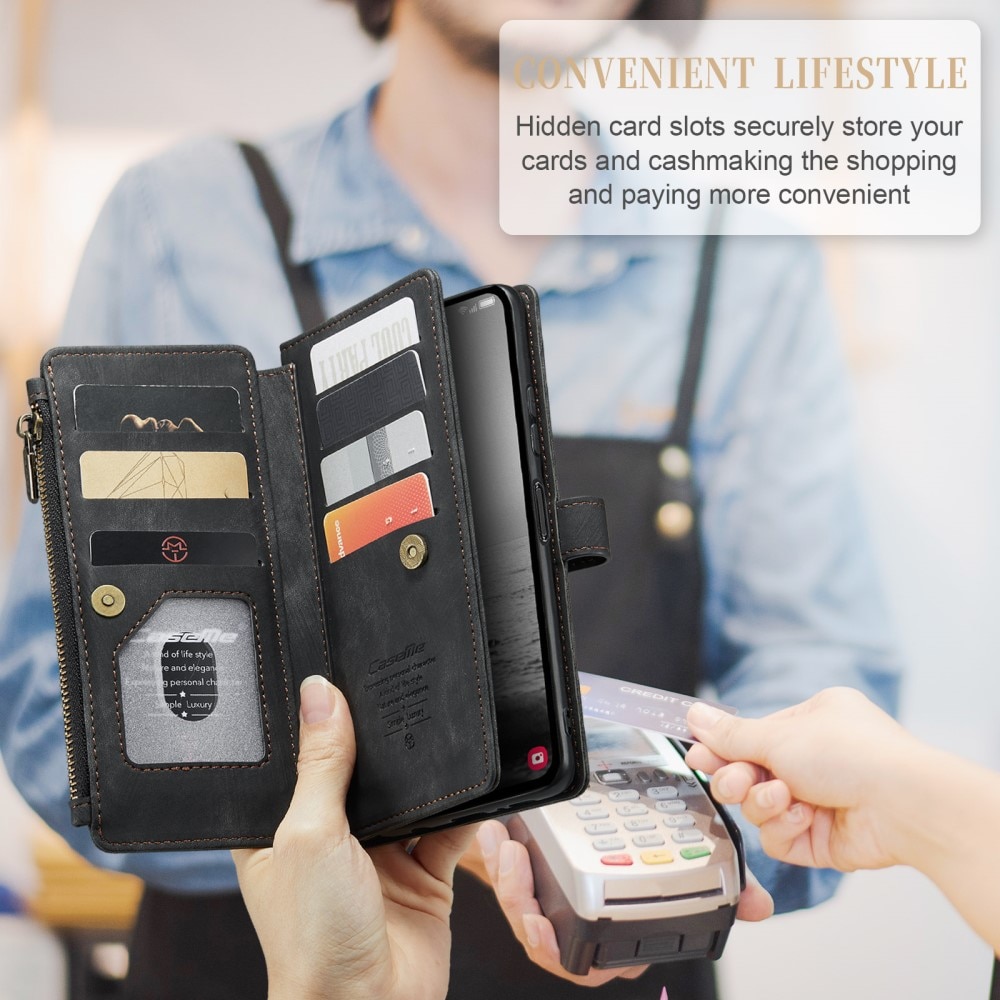 Bookcover hoesje Rits Samsung Galaxy A54 Zwart