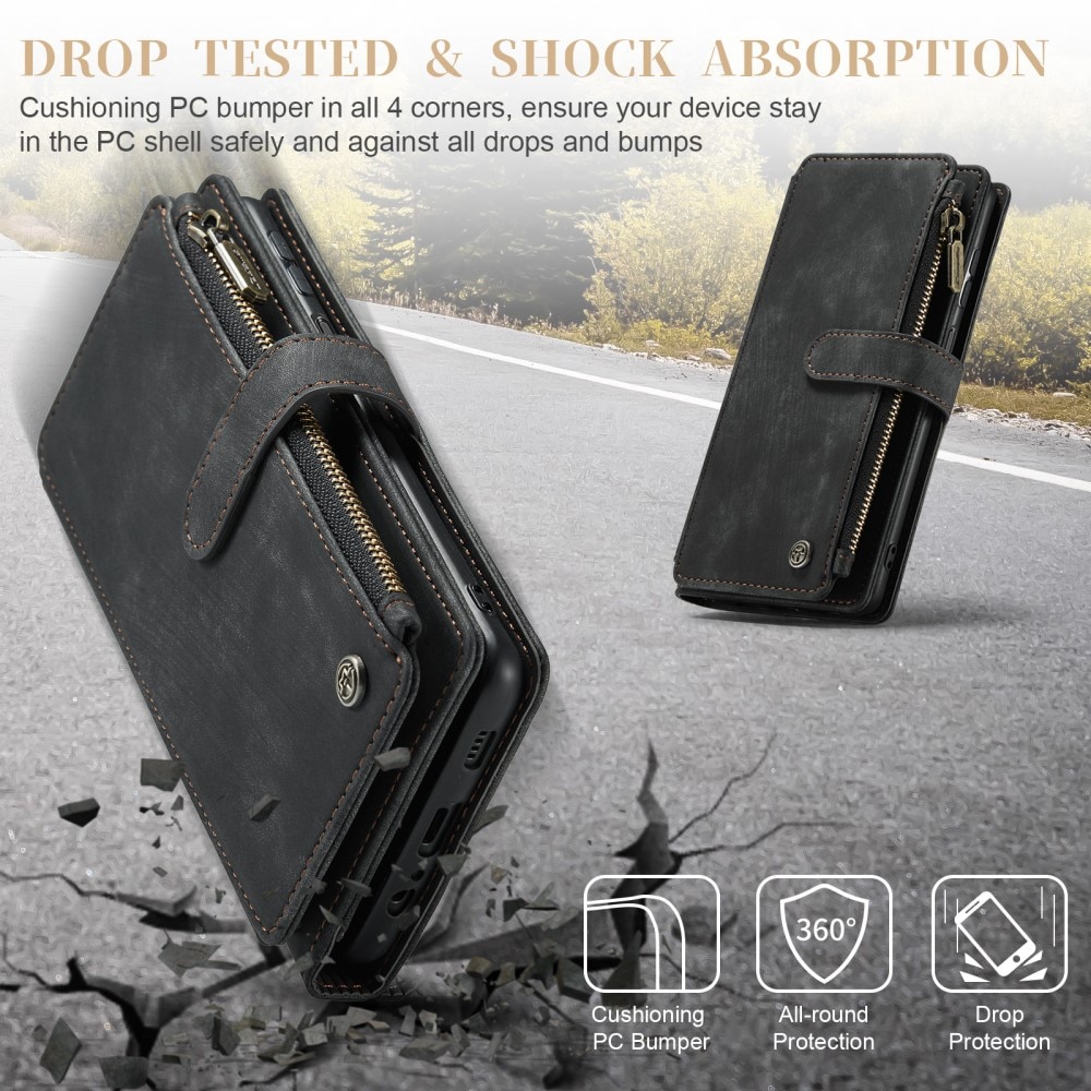 Bookcover hoesje Rits Samsung Galaxy A54 Zwart