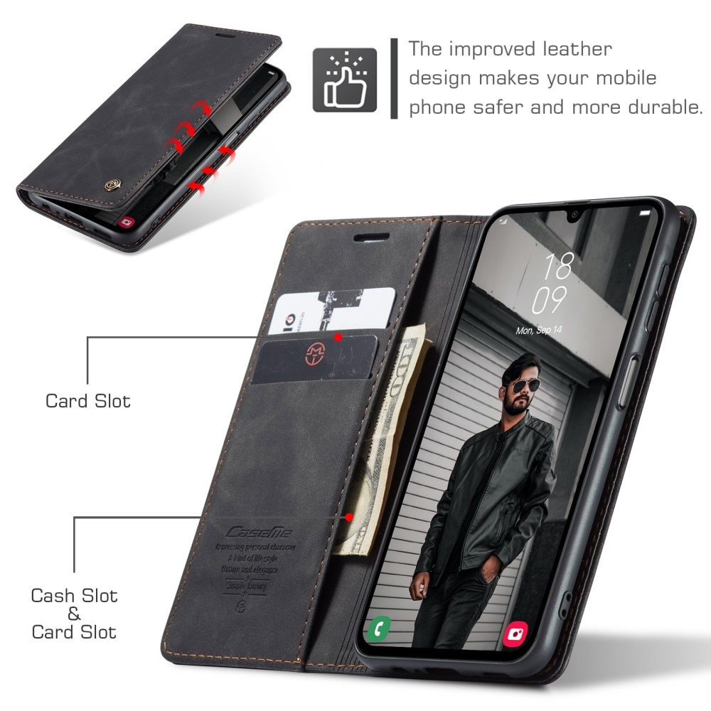 Slim Bookcover hoesje Samsung Galaxy A24 zwart