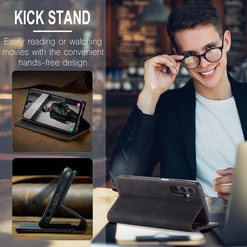 Slim Bookcover Hoesje Samsung Galaxy A24 Zwart