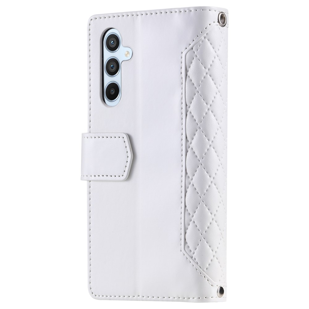 Samsung Galaxy A14 Portemonnee tas Quilted wit