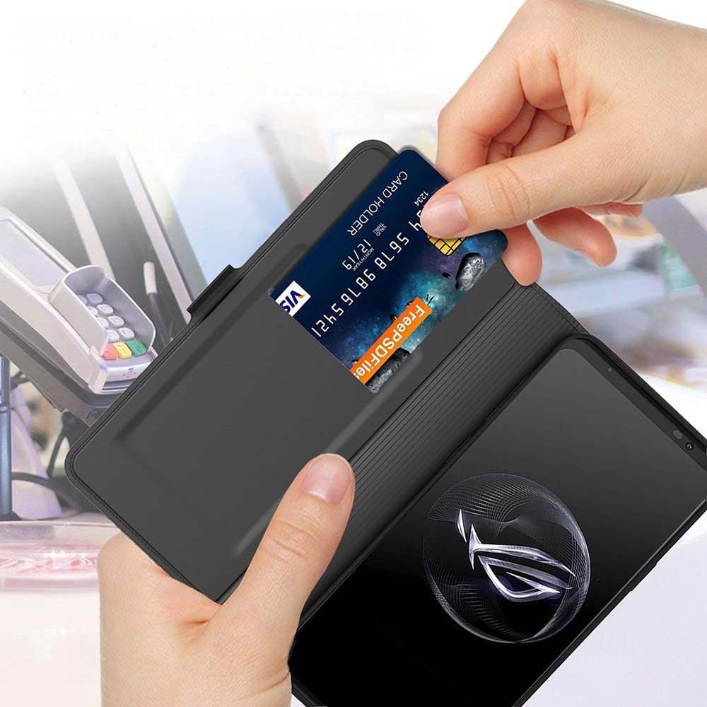 Slim Card Wallet Asus ROG Phone 7 zwart