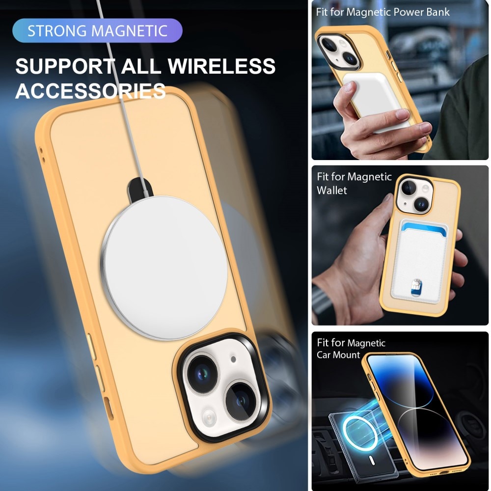 iPhone 13 Hybridcase MagSafe Ring Oranje