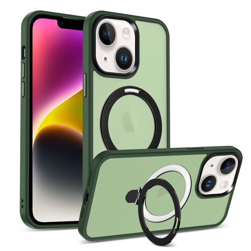 iPhone 14 Hybridcase MagSafe Ring groen