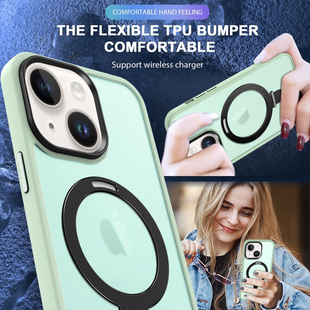 iPhone 13 Hybridcase Magnetic Ring Groen