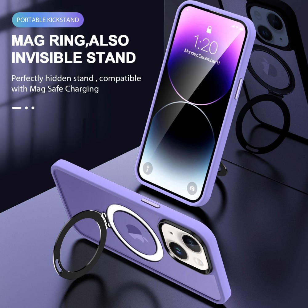 iPhone 13 Hybridcase MagSafe Ring paars