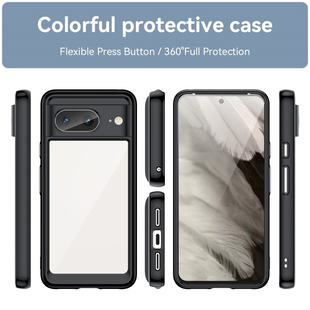 Crystal Hybrid Case Google Pixel 8 zwart