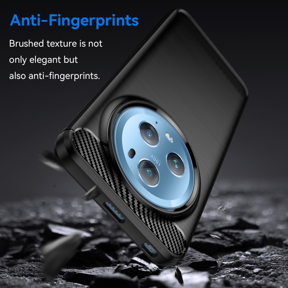 Hoesje TPU Brushed Honor Magic5 Pro Zwart
