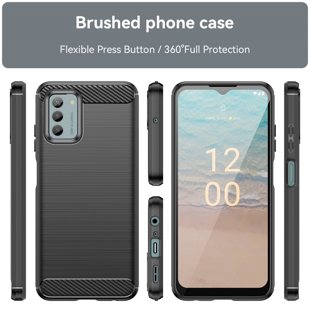 Hoesje TPU Brushed  Nokia G22 Zwart