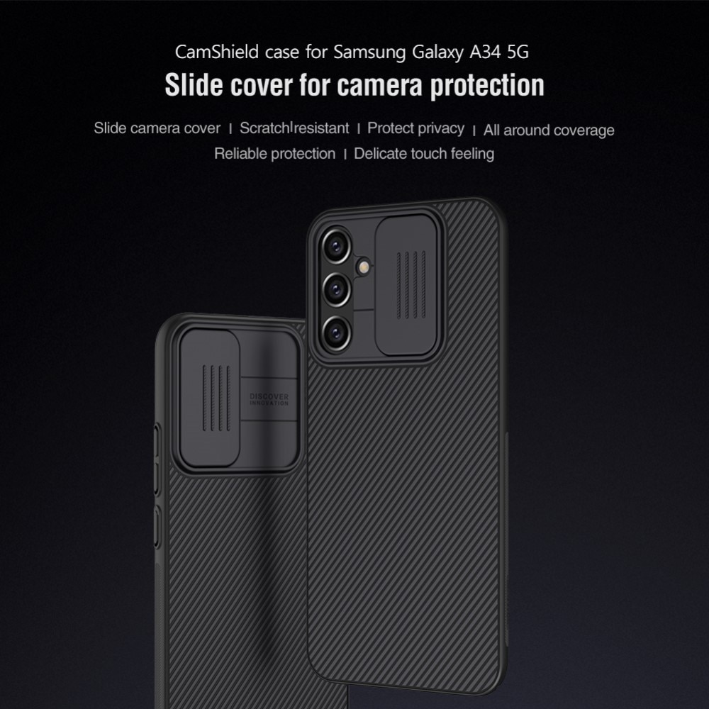 CamShield Case Samsung Galaxy A34 zwart