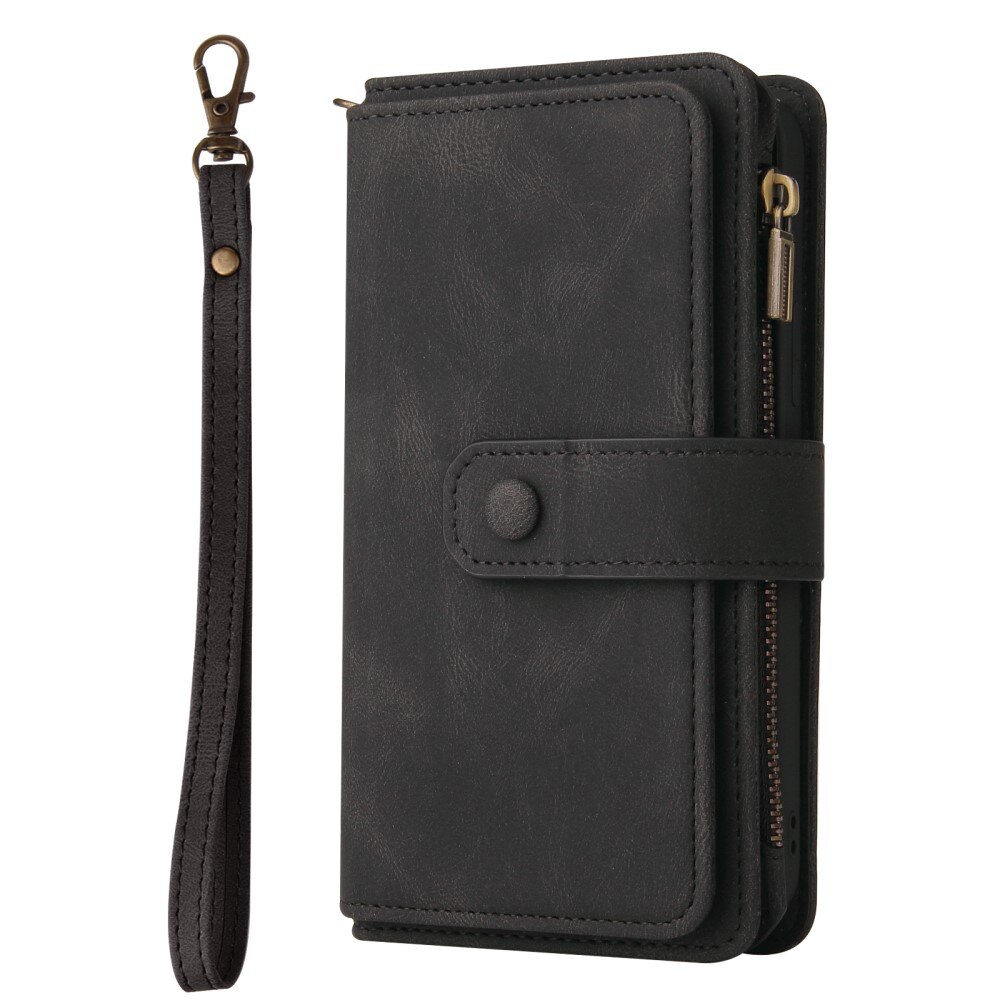 Motorola Moto E13 Leather Multi-Wallet zwart