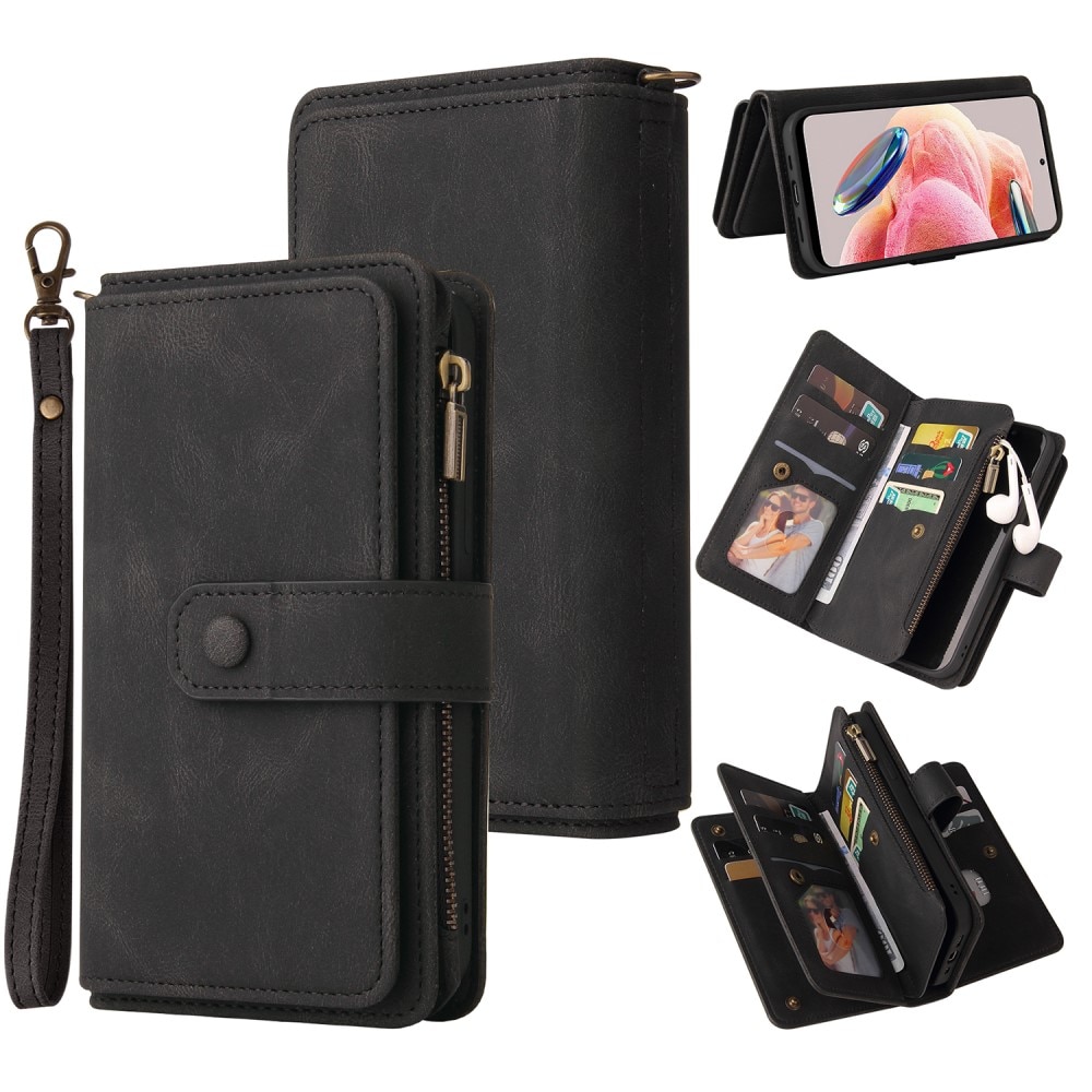 Xiaomi Redmi Note 12 Leather Multi-Wallet zwart