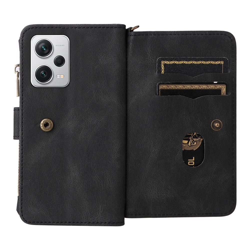 Xiaomi Redmi Note 12 Pro 5G Leather Multi-Wallet zwart