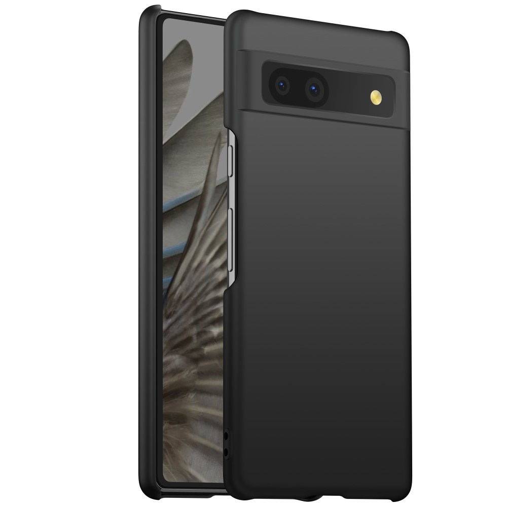 Google Pixel 7a Hardcase Gummicoating zwart