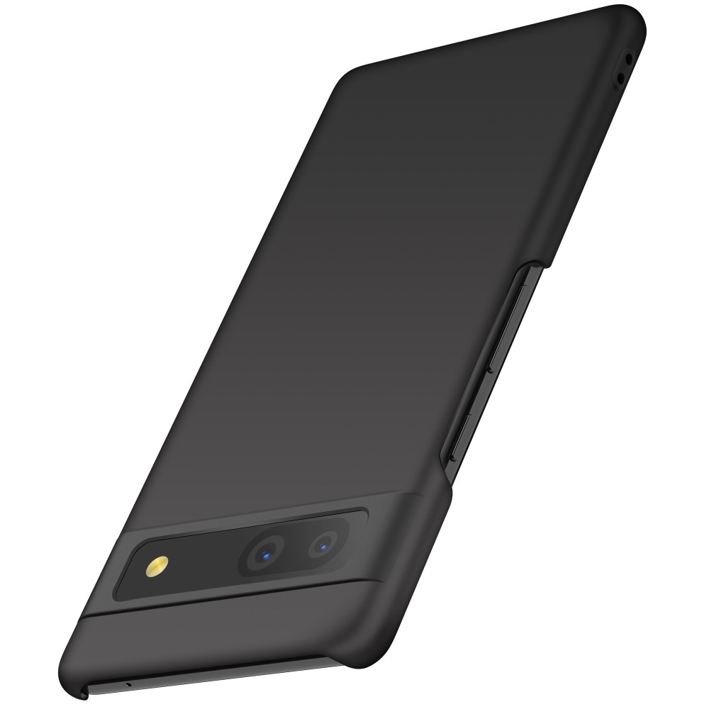 Google Pixel 7a Hardcase Gummicoating zwart