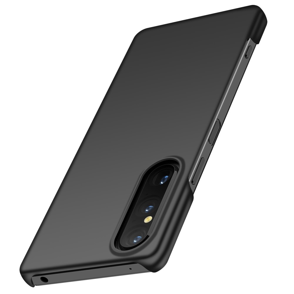 Sony Xperia 1 V Hardcase Gummicoating zwart