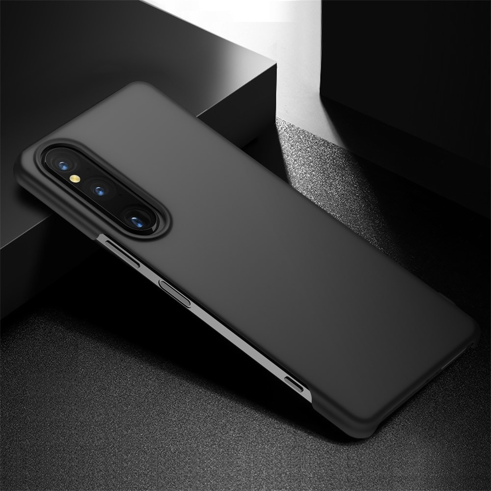 Sony Xperia 1 V Hardcase Gummicoating zwart