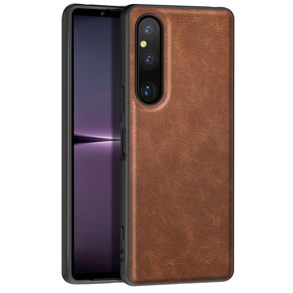 Sony Xperia 1 V Leren hoesje bruin