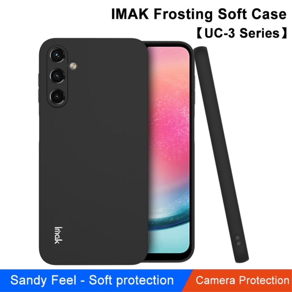 Frosted TPU Case Samsung Galaxy A24 zwart