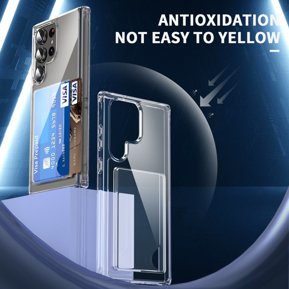 Hybridcase met Cardslot Samsung Galaxy S23 Ultra transparant