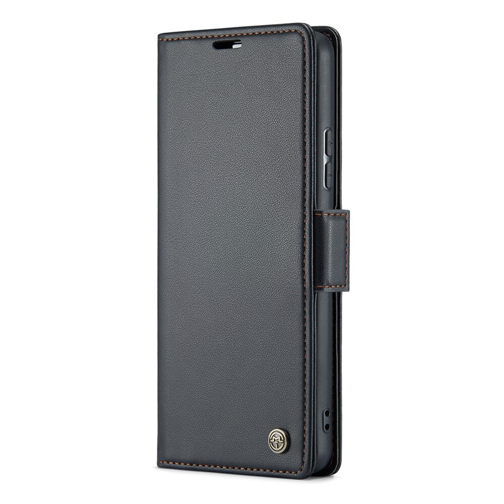 RFID blocking Slim Bookcover Hoesje Samsung Galaxy A54 Zwart
